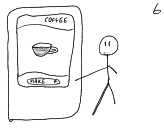 Frame 6 - Emerson presses 'Make My Drink'